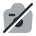 Camera Slash SVG Icon
